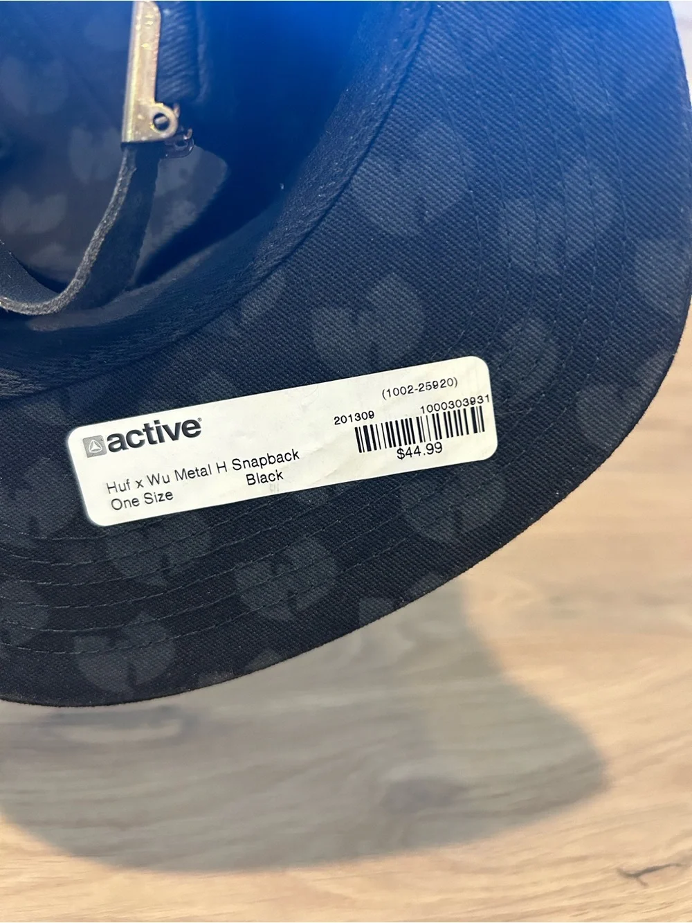 HUF Wu-Tang Clan Limited Hat Baseball Cap With Gold H RARE
